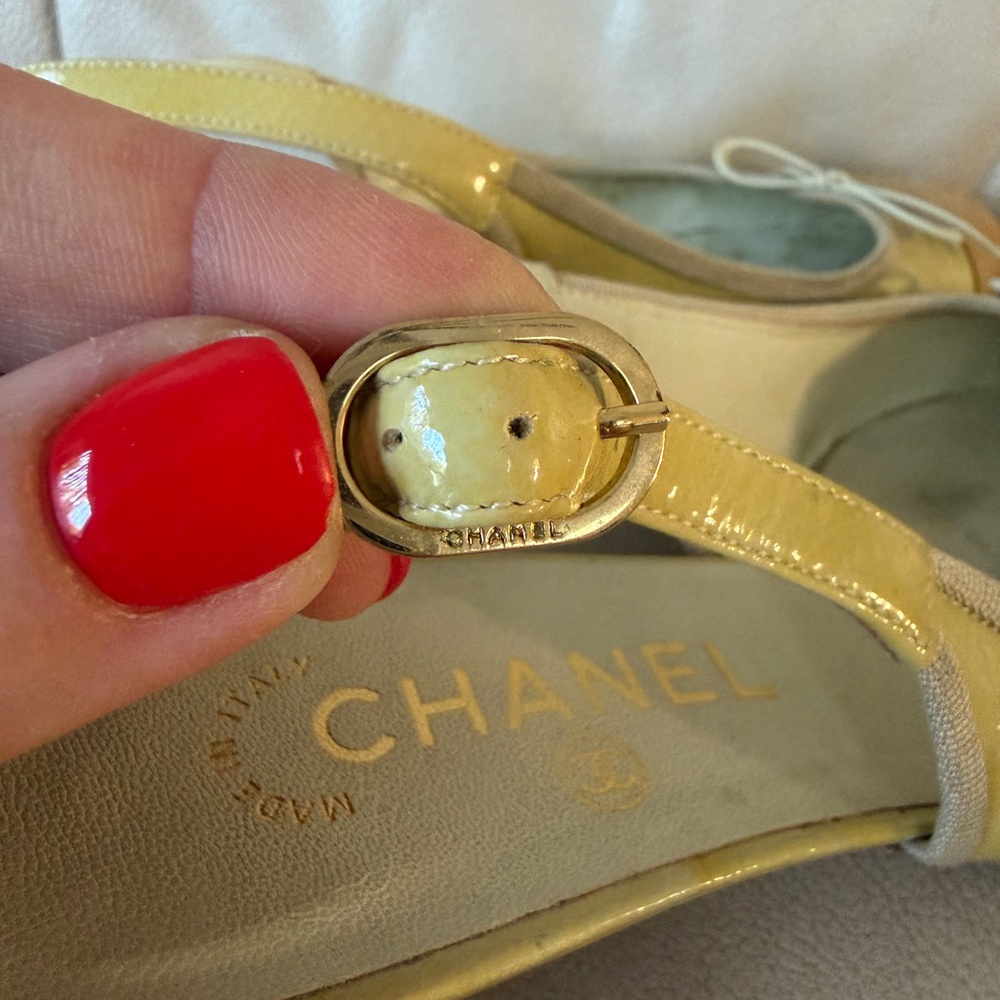 Vintage Chanel Slingback Heels, size 38 (US 8) - Picture 9 of 10
